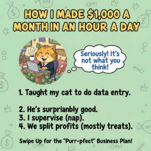 How I Made $1,000 a Month in an Hour a Day.